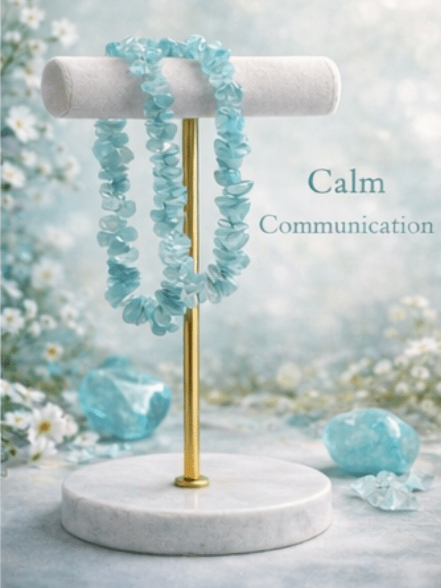 Aquamarijn splitarmband – Kalmte en heldere communicatie - Energise Academy