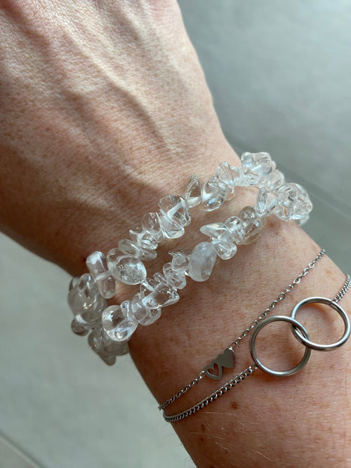 Bergkristal splitarmband – Helderheid en energetische versterking - Energise Academy