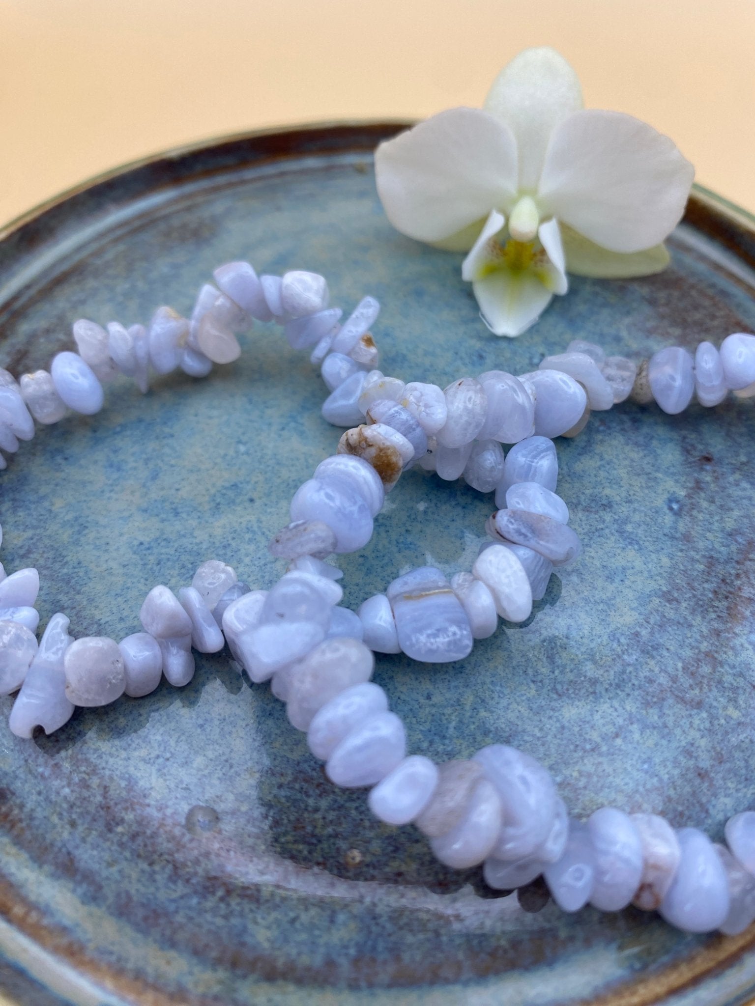 Blue Lace Agaat splitarmband – Kalmerende communicatie en innerlijke vrede - Energise Academy