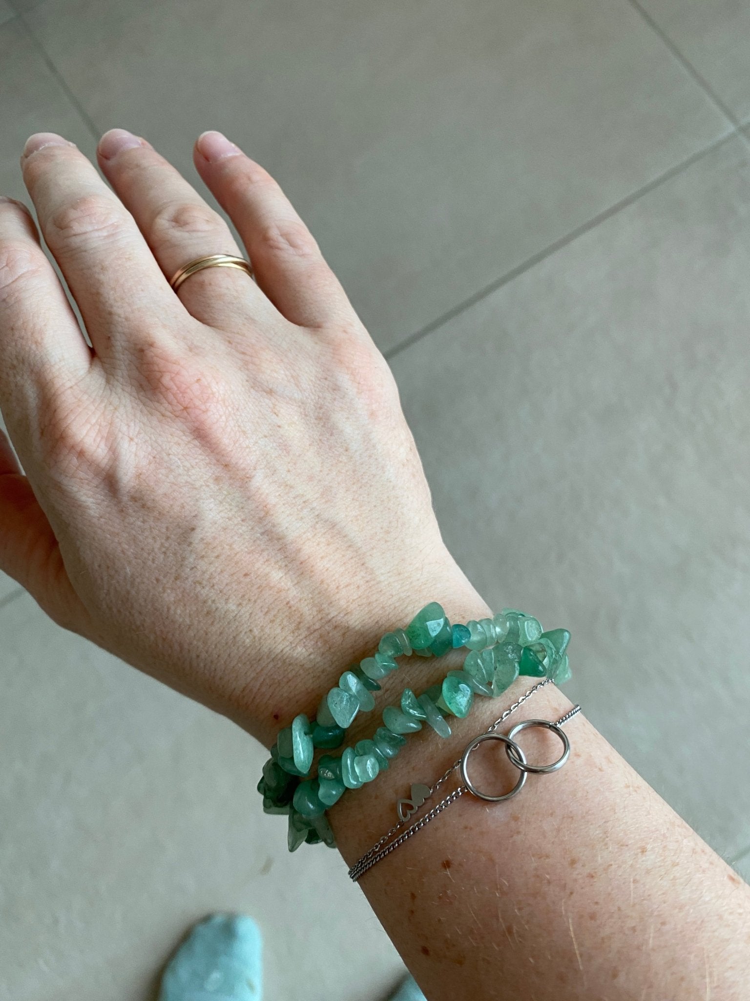 Groene Aventurijn splitarmband – Geluk en emotioneel herstel - Energise Academy