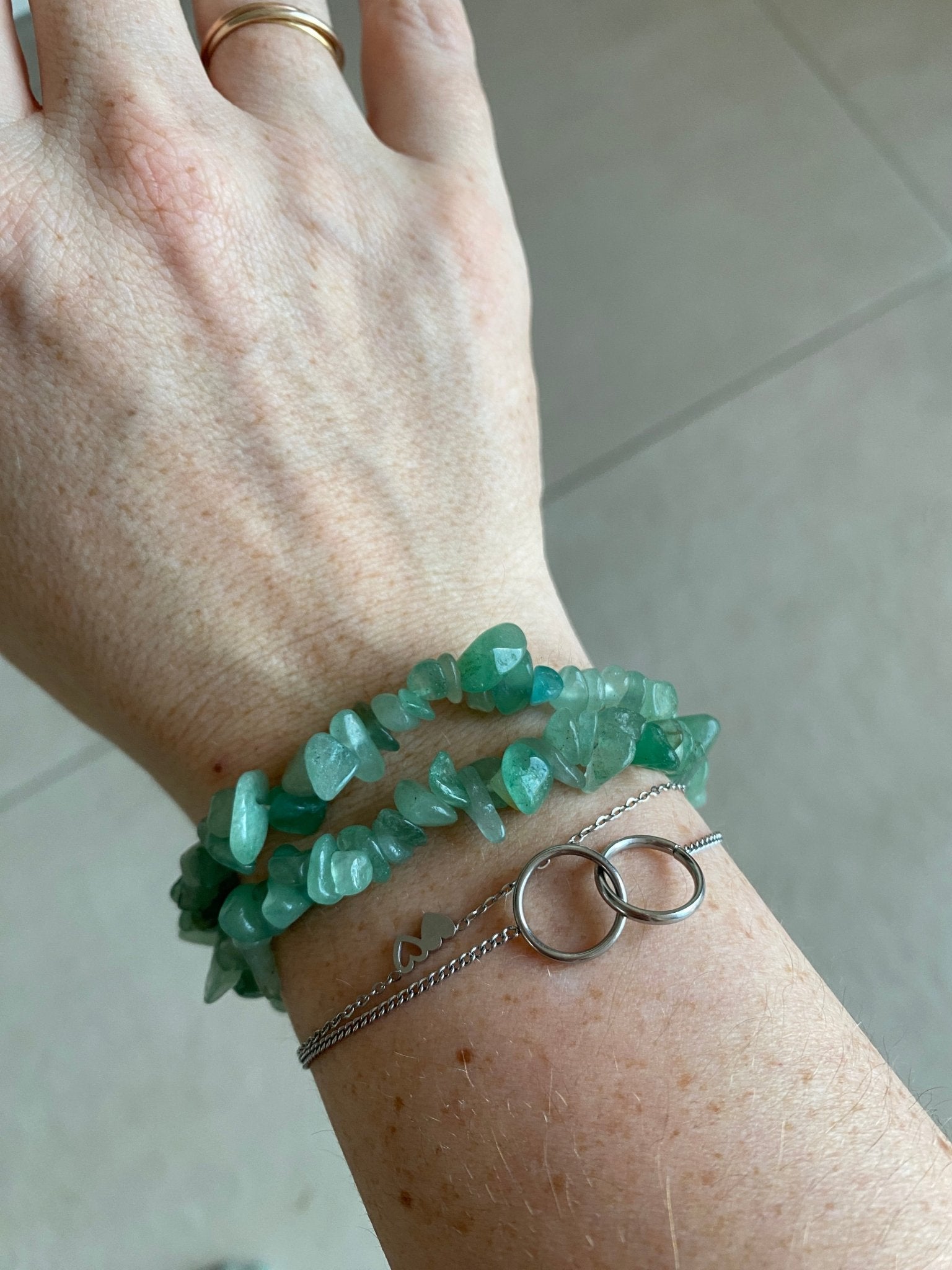 Groene Aventurijn splitarmband – Geluk en emotioneel herstel - Energise Academy