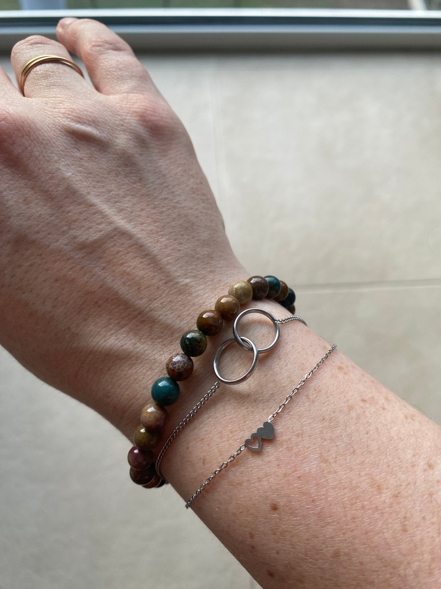 Oceaan Jaspis armband – Kalmte, emotionele genezing en innerlijke vrede - Energise Academy