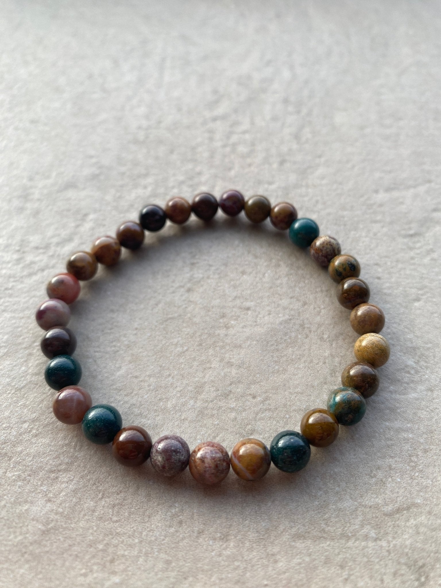 Oceaan Jaspis armband – Kalmte, emotionele genezing en innerlijke vrede - Energise Academy